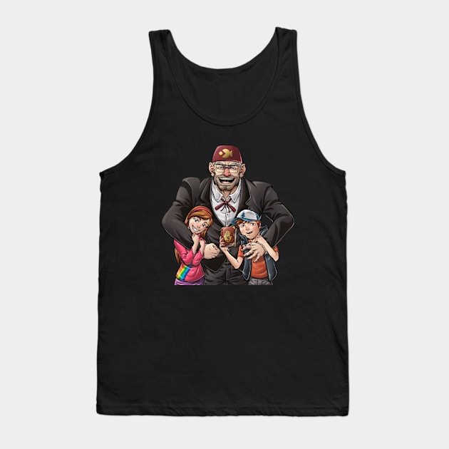 Gravity Falls Tank Top by Gustavomeloart